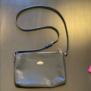Coach black crossbody purse bag